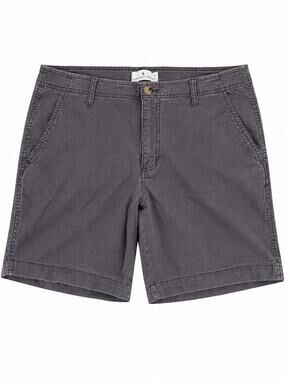 True Craft Men’s Chino Shorts Size 34 Gray Flat Front Casual Cotton Style